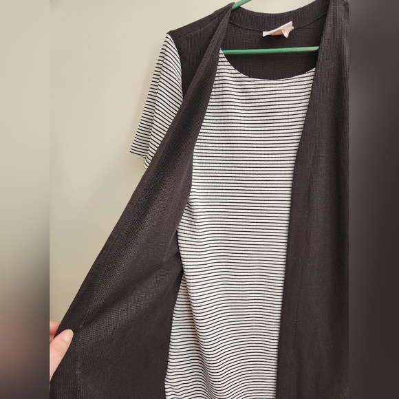 Stripped bodycon dress built in vest. - Picture 5 of 6